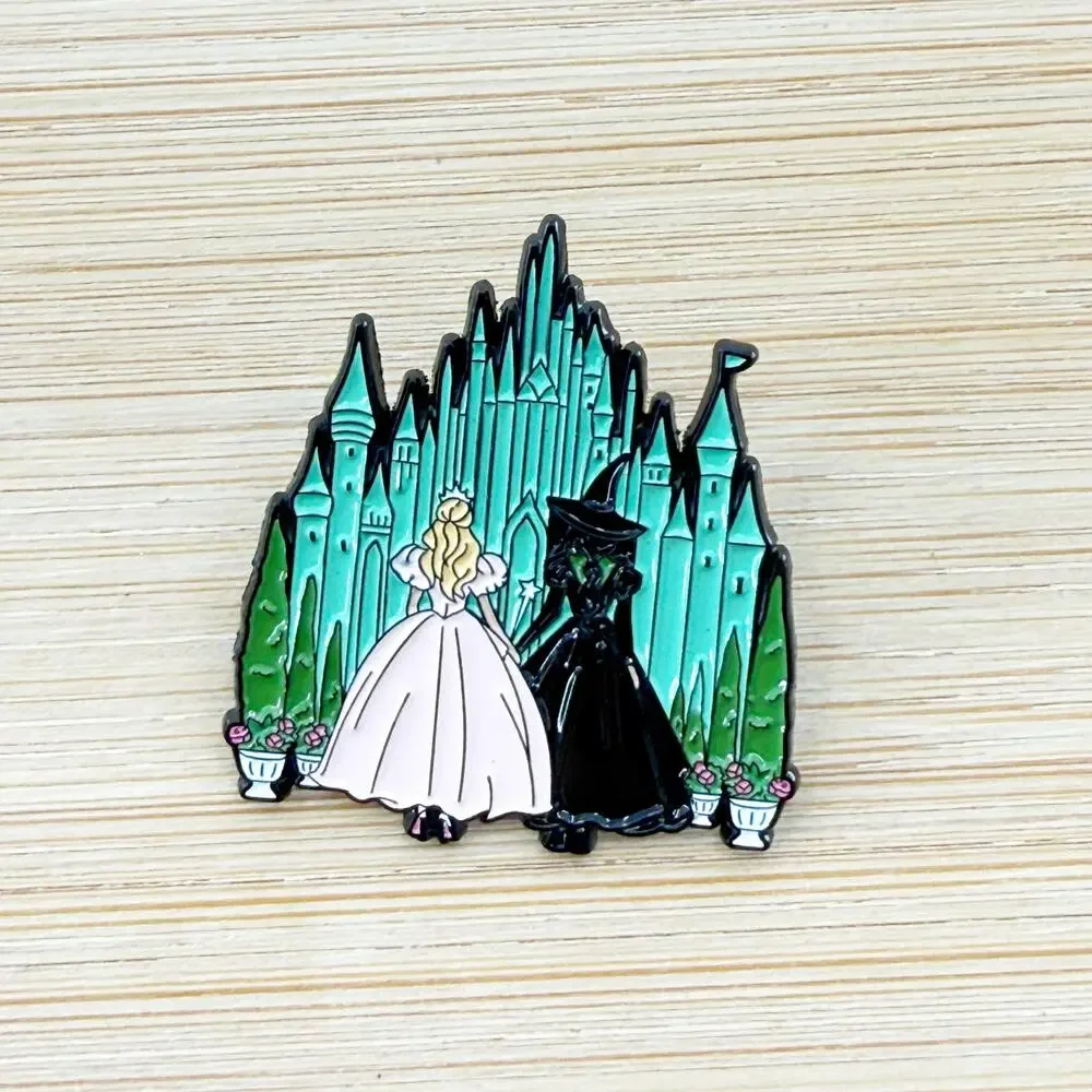 Wicked Inspired Glinda and Elphaba Soft Enamel Pin